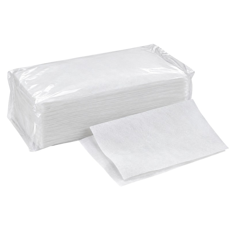 Wiptextra Gladde stof, gevouwen in een Z-vorm - 1 laag - Wit non-woven materiaal - 68 g/m² - 36 x 30 cm - 10 x 50 vellen